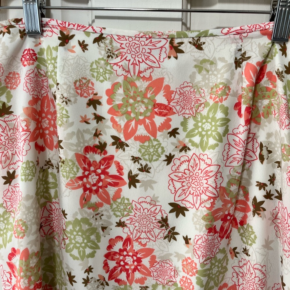 Pendleton women’s floral cream green maxi skirt summer Easter size 6 small - Picture 2 of 4